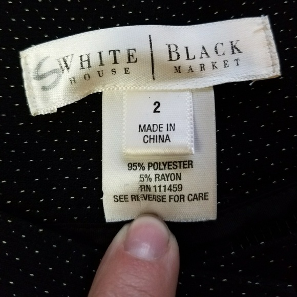 White House Black Market Polka Dot Slacks Sz 0 - Picture 3 of 8